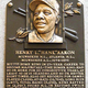 Aaron’s plaque at the Hall Of Fame